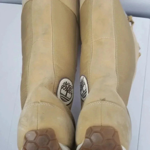 Timberland Grammercy Women's Tan Leather Lace-up Fur Lined Hiking Boots Sz 7.5M - Picture 14 of 16